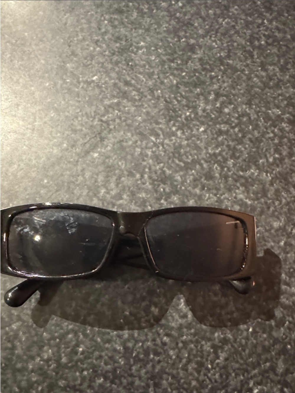 Classic Rectangular Black Sunglasses